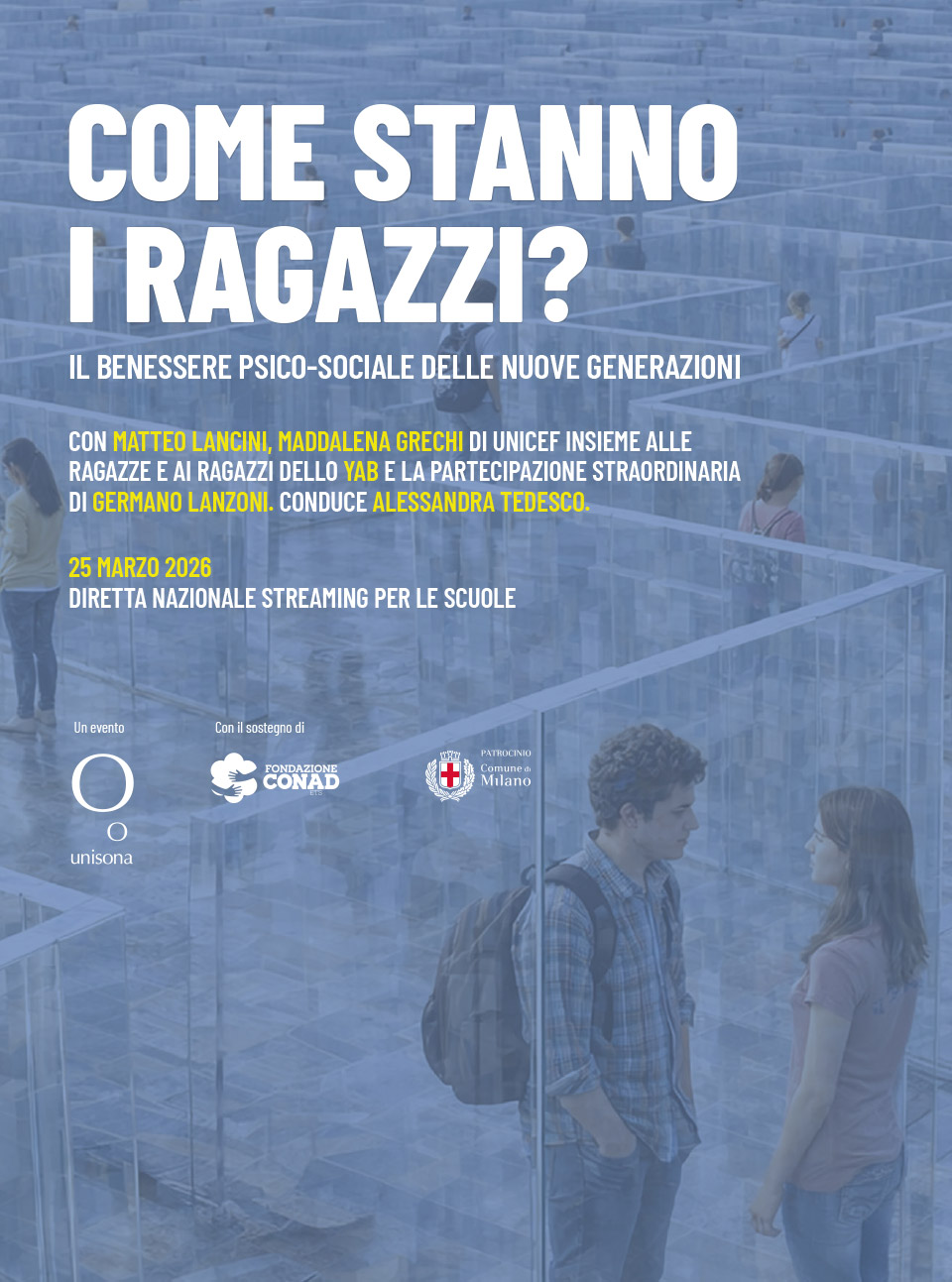 Come stanno i ragazzi? Incontro live per gli studenti delle scuole superiori e medie